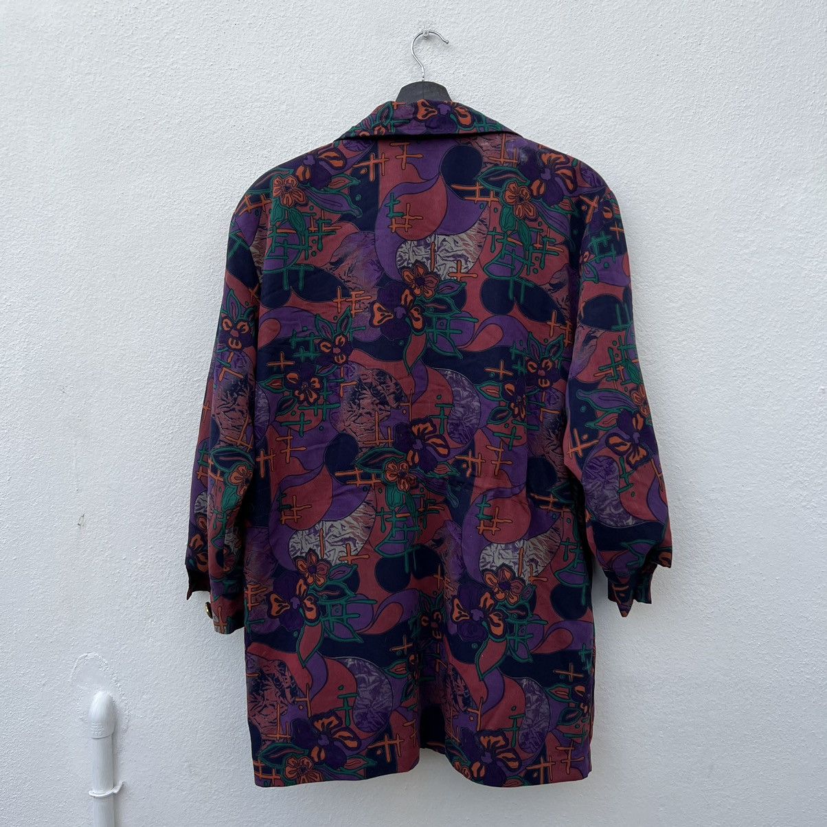 Art Comes First VINTAGE SEA ROBON FLORAL FULL PRINT PARACHUTE JACKET Size US M / EU 48-50 / 2 - 8 Thumbnail