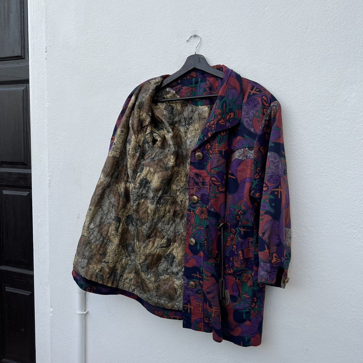 Art Comes First VINTAGE SEA ROBON FLORAL FULL PRINT PARACHUTE JACKET Size US M / EU 48-50 / 2 - 11 Thumbnail