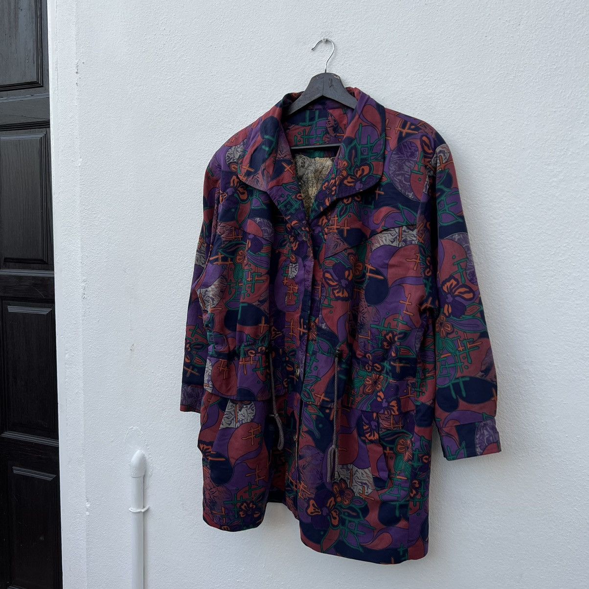 Art Comes First VINTAGE SEA ROBON FLORAL FULL PRINT PARACHUTE JACKET Size US M / EU 48-50 / 2 - 2 Thumbnail