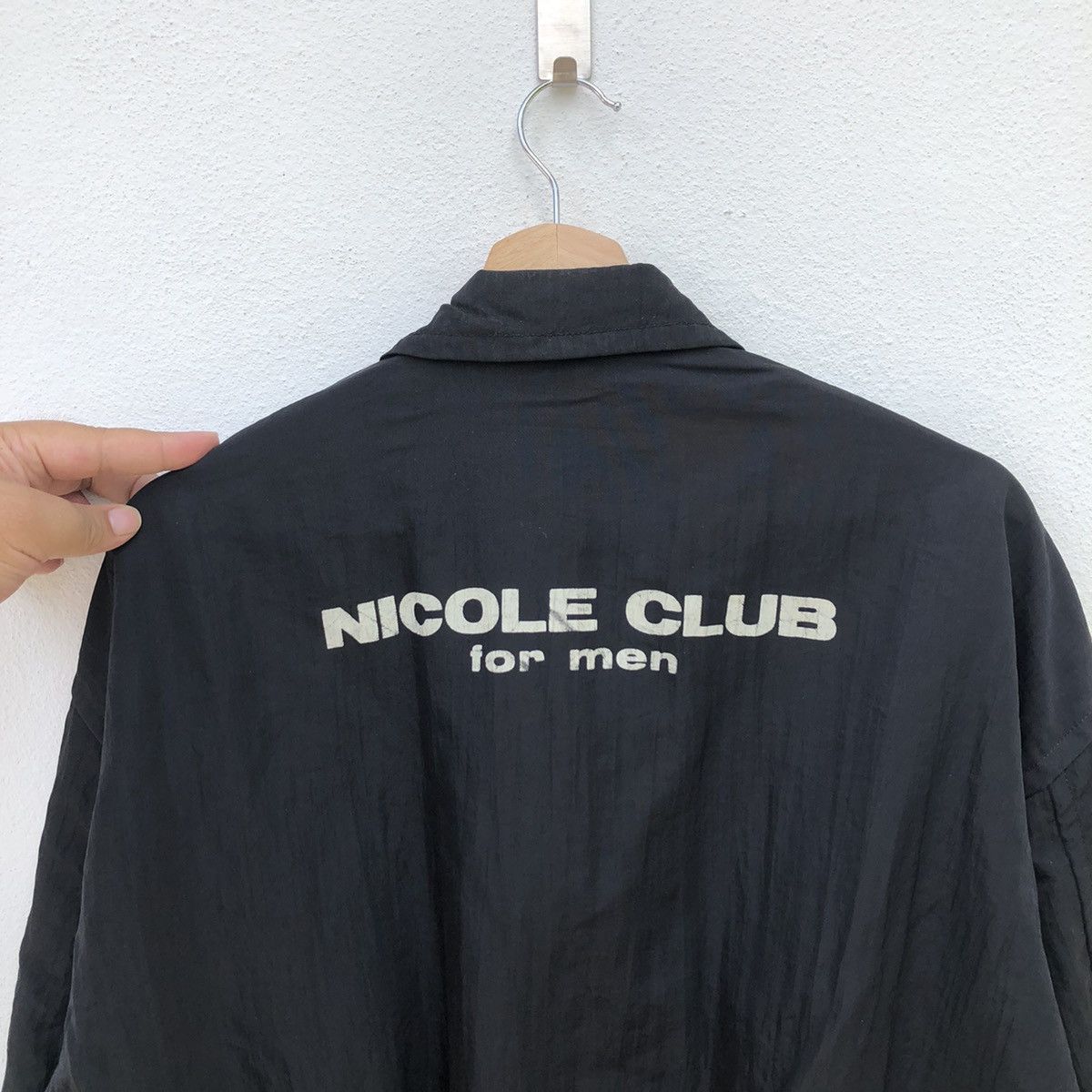Japanese Brand NICOLE CLUB FOR MEN BIG LOGO VARSITY JACKET Size US M / EU 48-50 / 2 - 6 Thumbnail