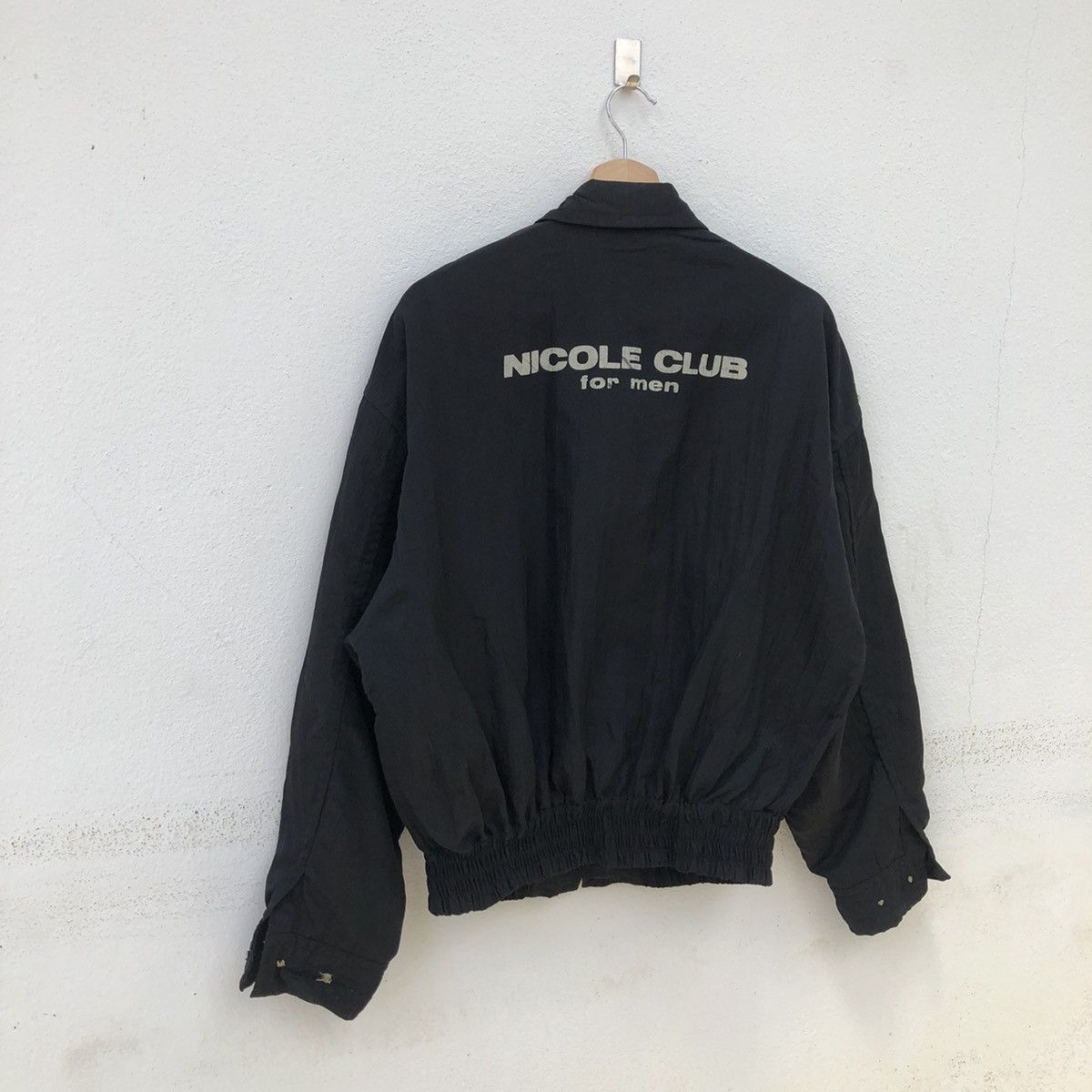 Japanese Brand NICOLE CLUB FOR MEN BIG LOGO VARSITY JACKET Size US M / EU 48-50 / 2 - 5 Thumbnail