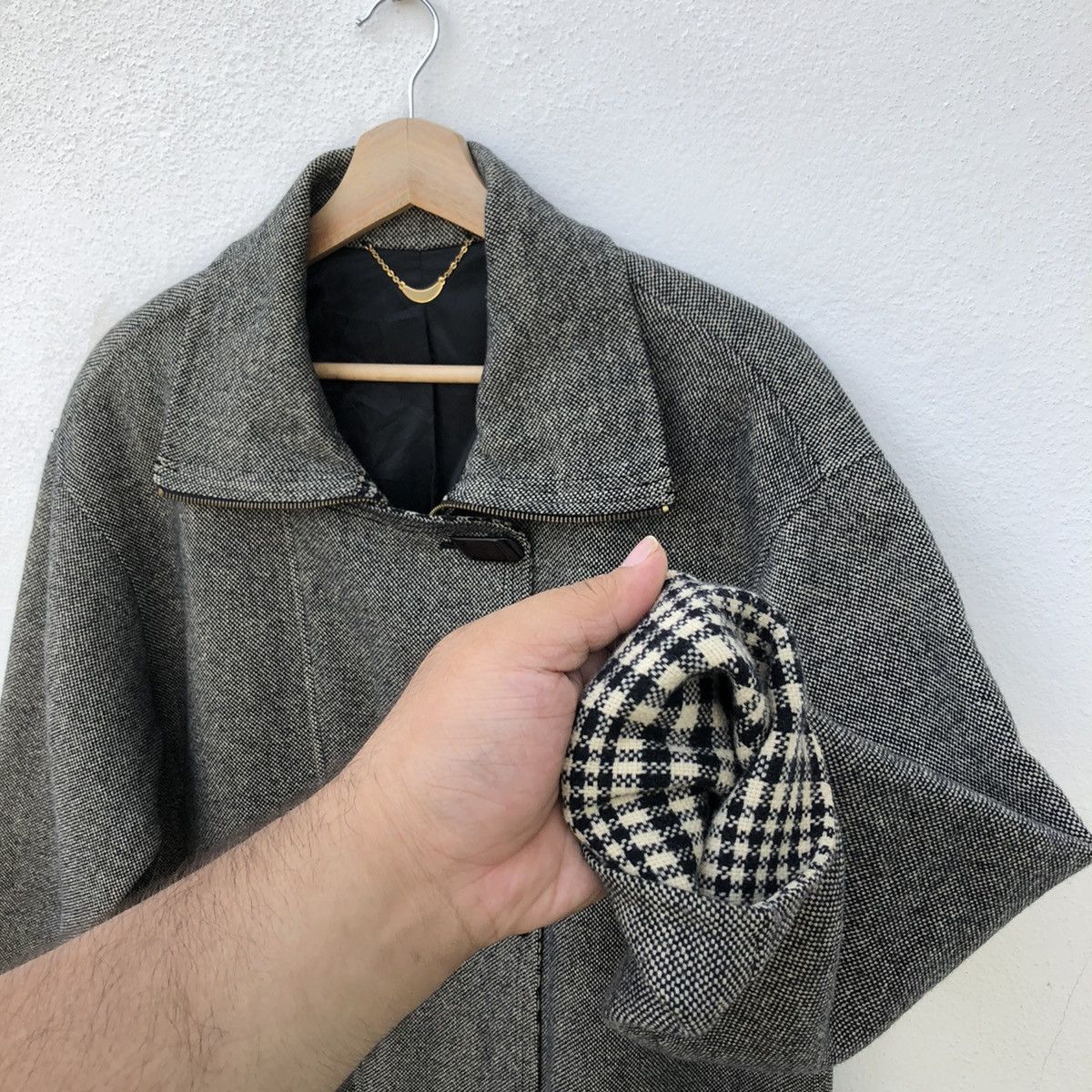 Japanese Brand RARE DESIGN LONG JACKET PATCHWORK JAPANESE BRAND Size US L / EU 52-54 / 3 - 6 Thumbnail