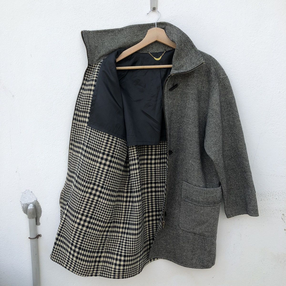 Japanese Brand RARE DESIGN LONG JACKET PATCHWORK JAPANESE BRAND Size US L / EU 52-54 / 3 - 10 Thumbnail