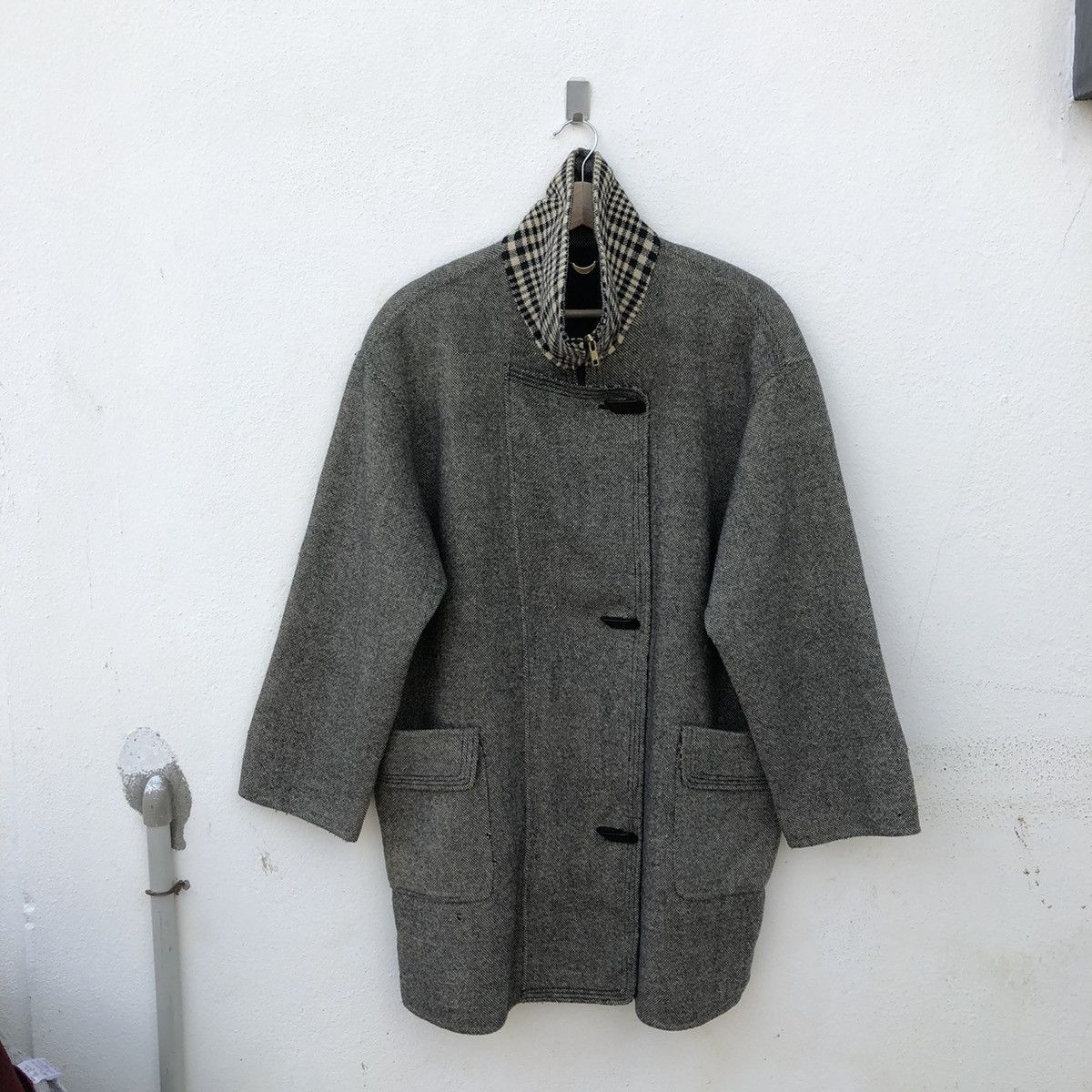 Japanese Brand RARE DESIGN LONG JACKET PATCHWORK JAPANESE BRAND Size US L / EU 52-54 / 3 - 8 Thumbnail