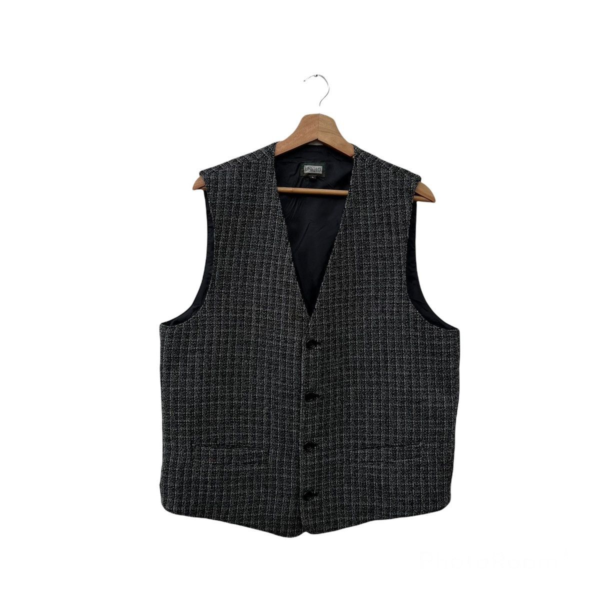 TARTAN DESIGN TANK TOP VEST UNIQLO