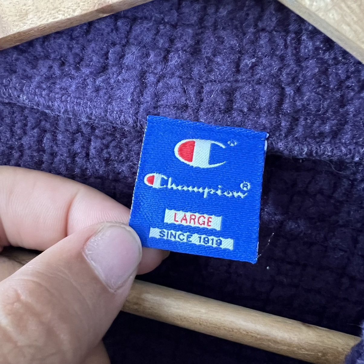 Champion VINTAGE CHAMPION FLEECE JACKET Size US L / EU 52-54 / 3 - 7 Thumbnail