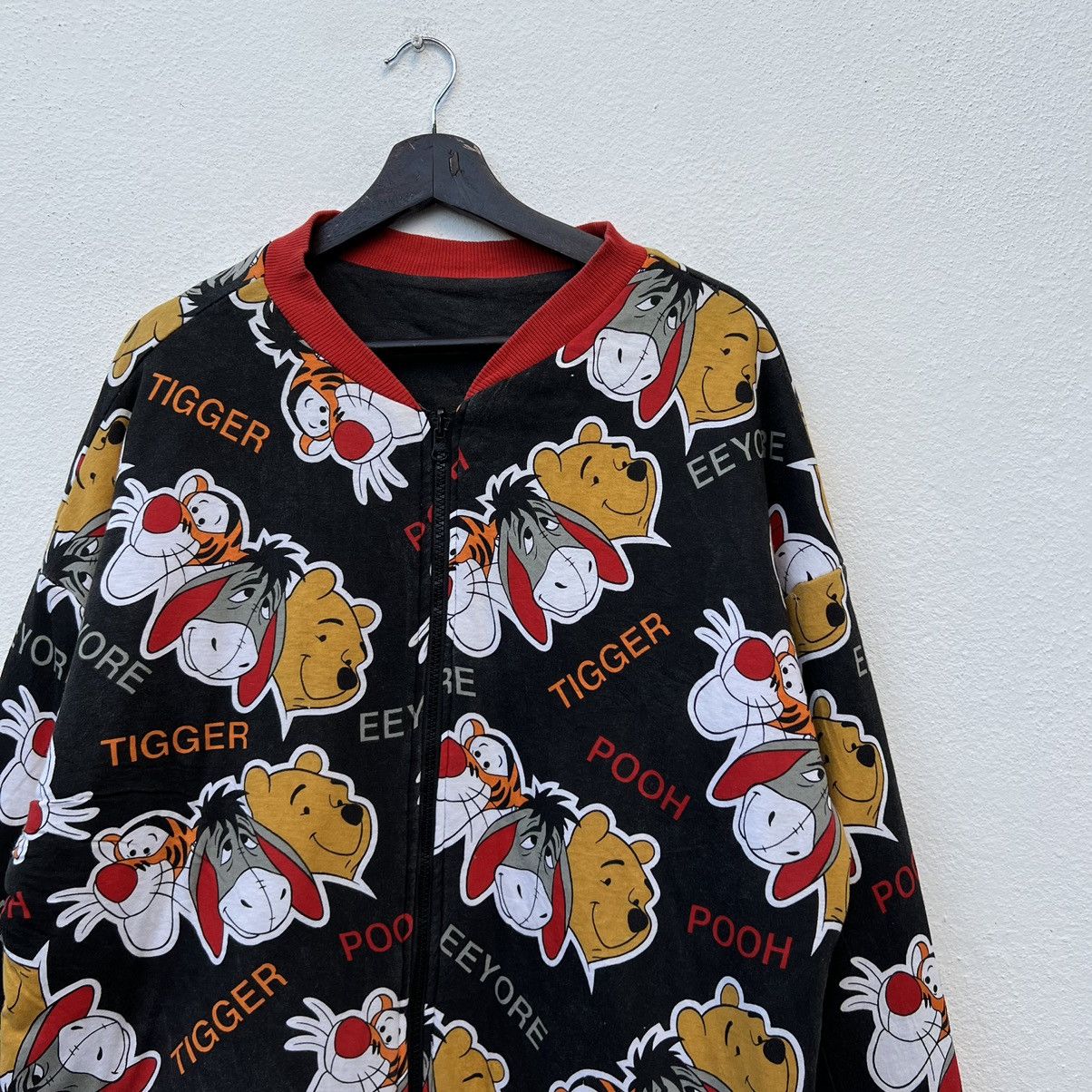 Cartoon Network WINNIE THE POOH REVERSIBLE BOMBER JACKET OVER PRINT BIG LOGO Size US L / EU 52-54 / 3 - 15 Thumbnail
