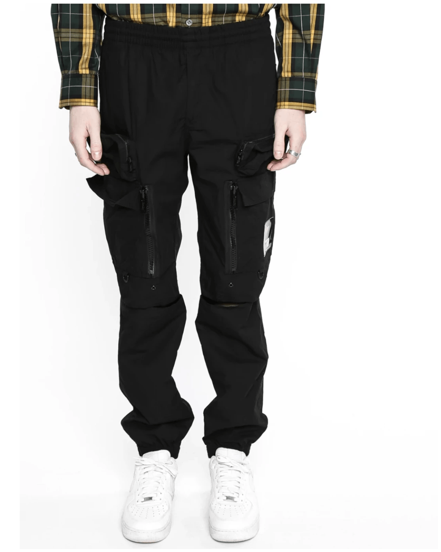 image of Jun Takahashi x Undercover S/s 19 Cargo Pants Black "the Warrior" Utility Pockets, Men's (Size 32)