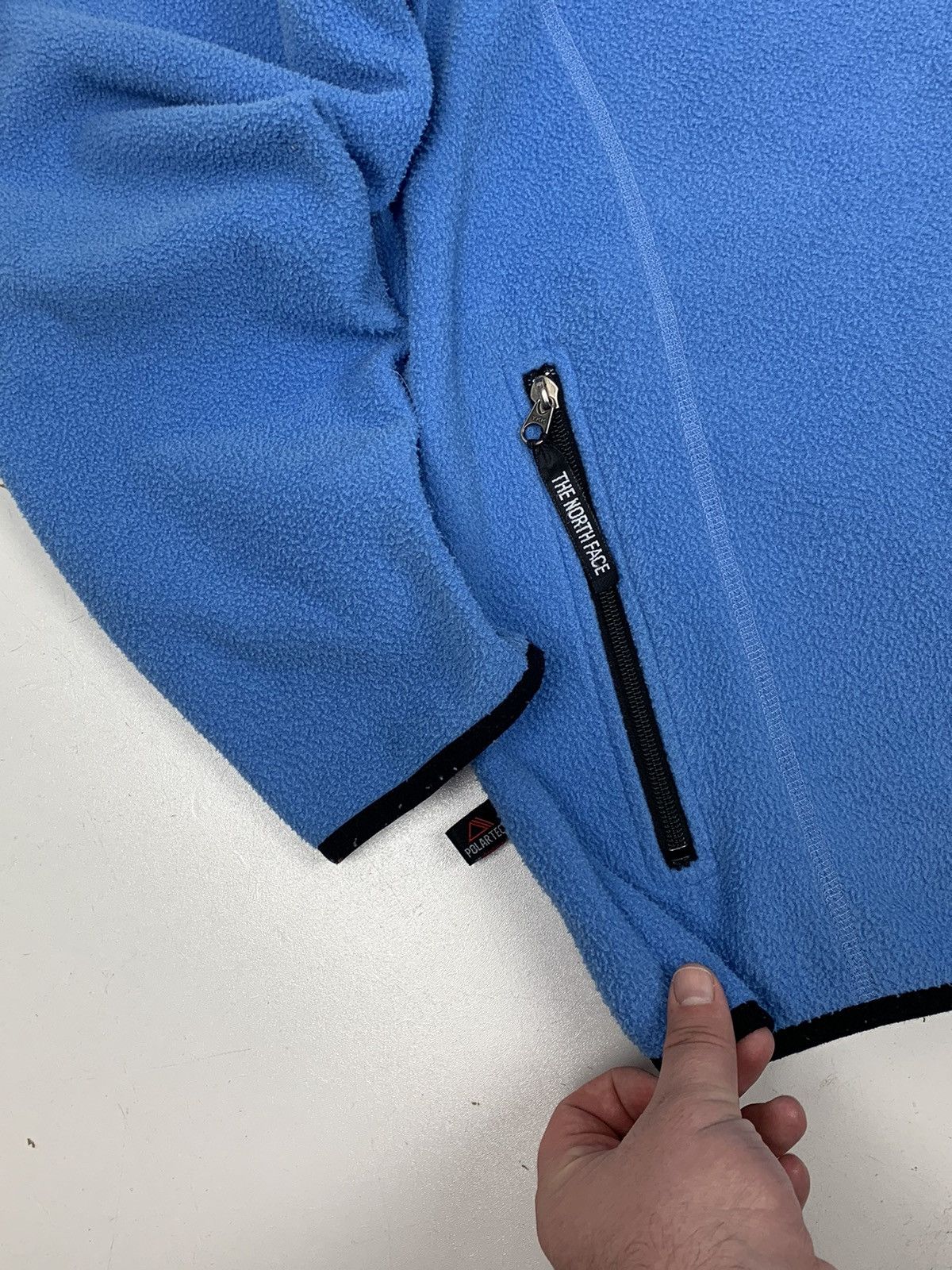 The North Face Vintage The North Face Fleece Jacket Polartec Blue Size L Size L / US 10 / IT 46 - 6 Thumbnail