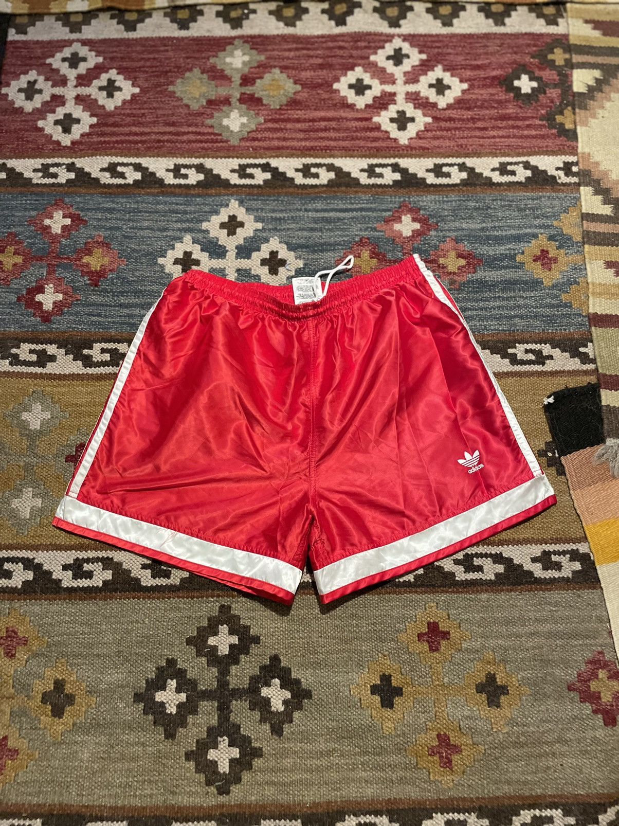 Adidas Vintage adidas satin shorts made in usa 90s Size US 32 / EU 48 - 1 Preview