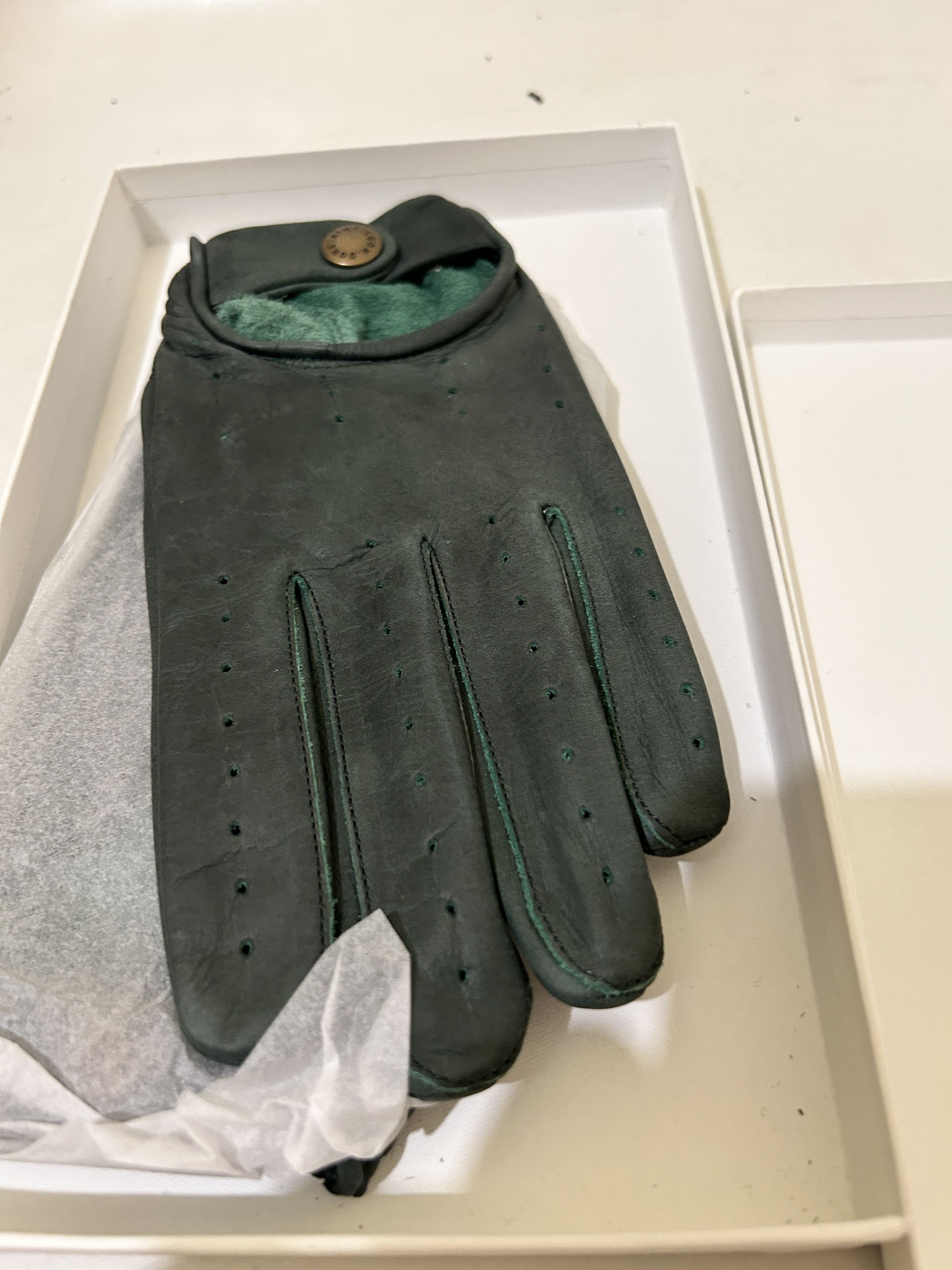 Aime Leon Dore [S/M] Aime leon dore Green Driving Gloves ALD leather Size ONE SIZE - 2 Thumbnail