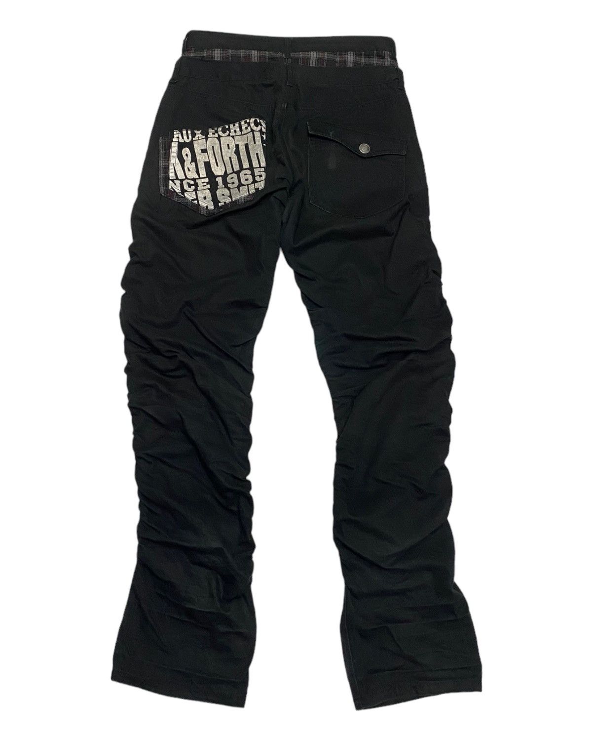 Hysteric Glamour DOPE🔥DOUBLE WAIST PUNK STYLE CURVED/ BANANA WRINKLE PANT Size US 30 / EU 46 - 2 Thumbnail