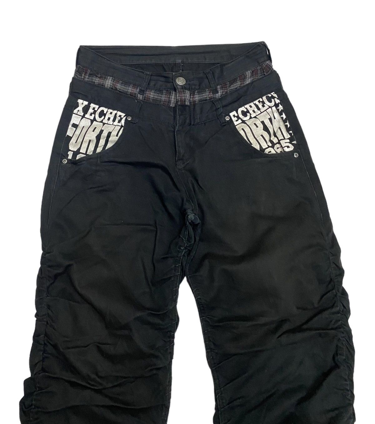 Hysteric Glamour DOPE🔥DOUBLE WAIST PUNK STYLE CURVED/ BANANA WRINKLE PANT Size US 30 / EU 46 - 7 Thumbnail