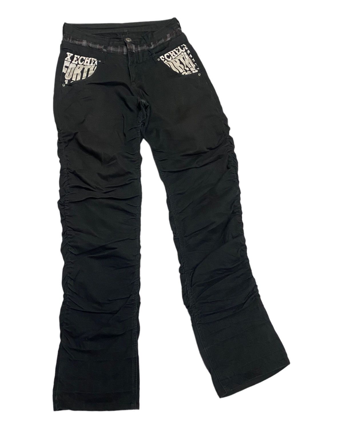 Hysteric Glamour DOPE🔥DOUBLE WAIST PUNK STYLE CURVED/ BANANA WRINKLE PANT Size US 30 / EU 46 - 10 Thumbnail
