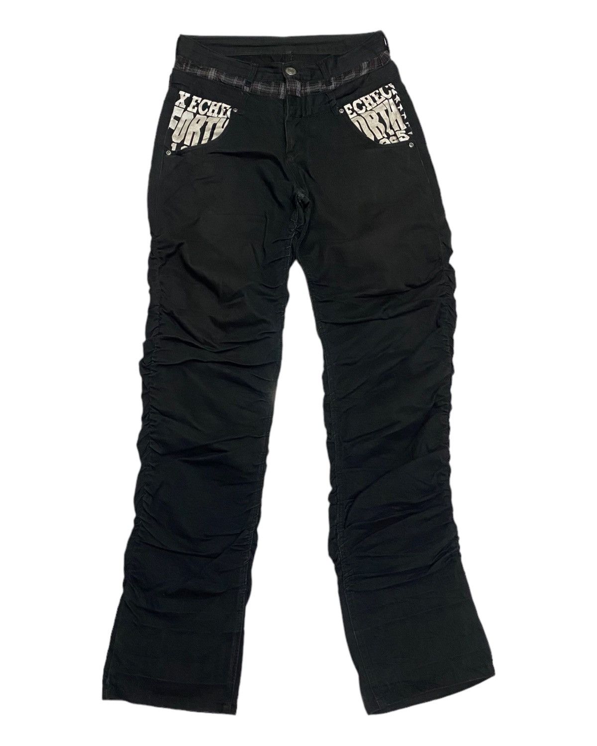 Hysteric Glamour DOPE🔥DOUBLE WAIST PUNK STYLE CURVED/ BANANA WRINKLE PANT Size US 30 / EU 46 - 1 Thumbnail