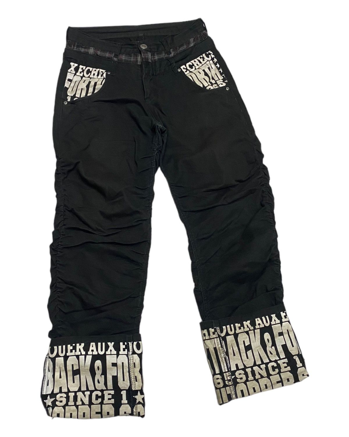 Hysteric Glamour DOPE🔥DOUBLE WAIST PUNK STYLE CURVED/ BANANA WRINKLE PANT Size US 30 / EU 46 - 12 Thumbnail