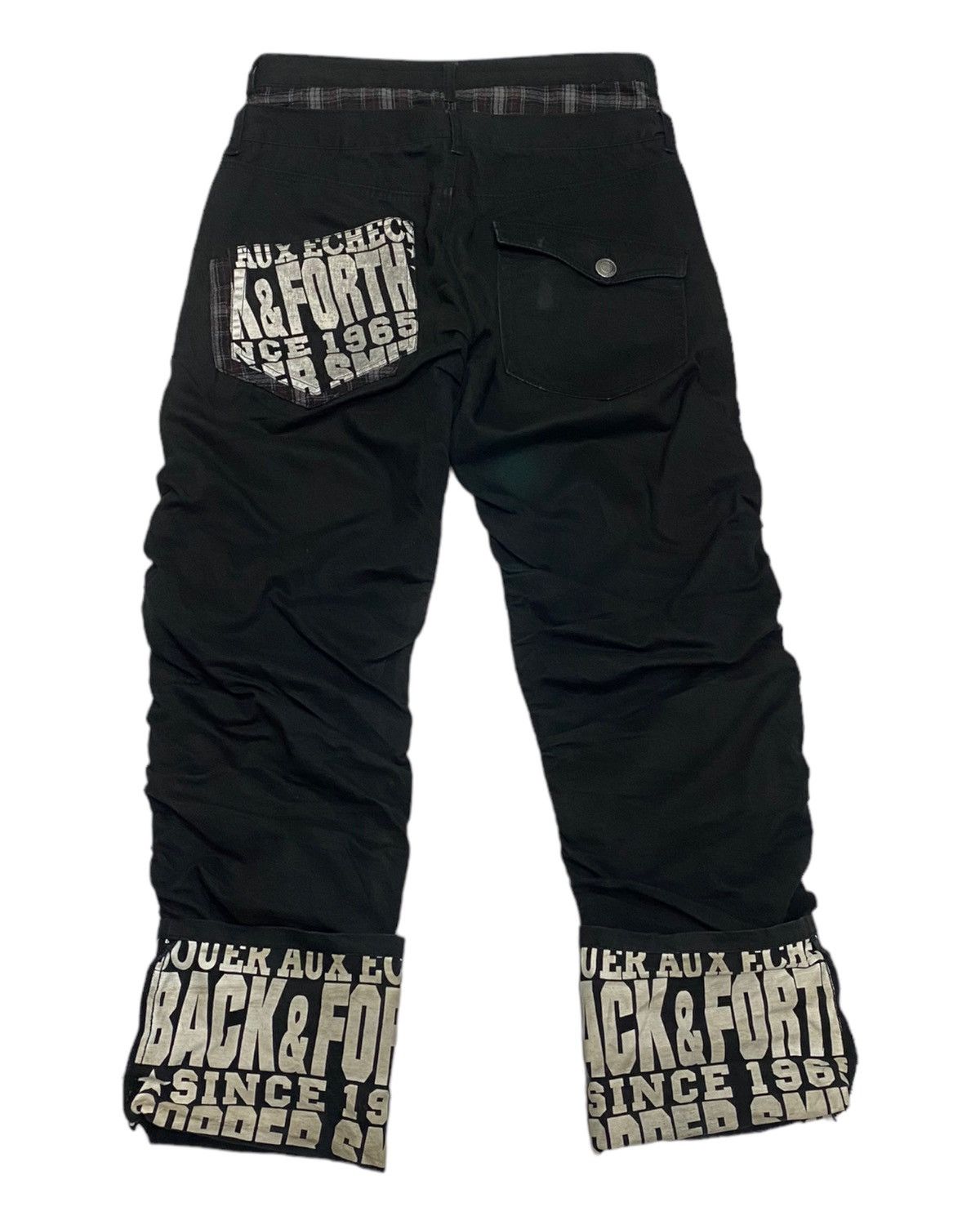 Hysteric Glamour DOPE🔥DOUBLE WAIST PUNK STYLE CURVED/ BANANA WRINKLE PANT Size US 30 / EU 46 - 6 Thumbnail