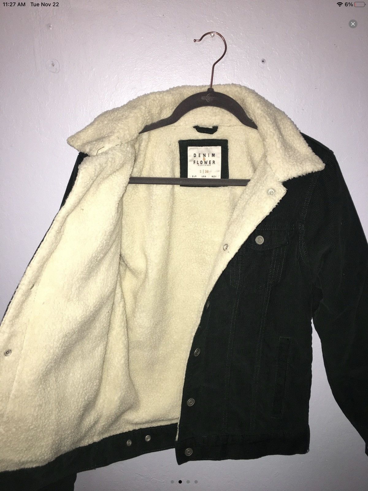 Other Corduroy and Sherpa/Fleece Lined Trucker Style Jean Jacket Size US S / EU 44-46 / 1 - 3 Thumbnail
