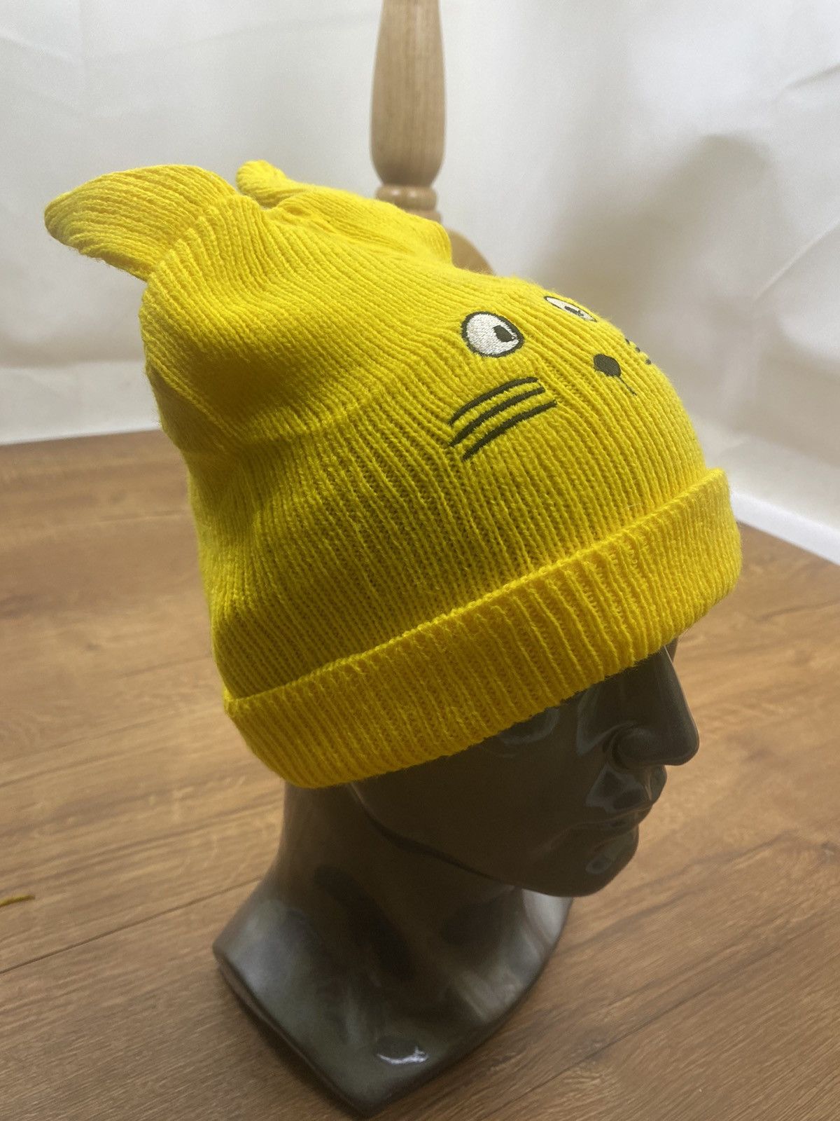Japanese Brand Yellow Cat Winter Beanie Inspired by CDG Josewong Size ONE SIZE - 3 Thumbnail