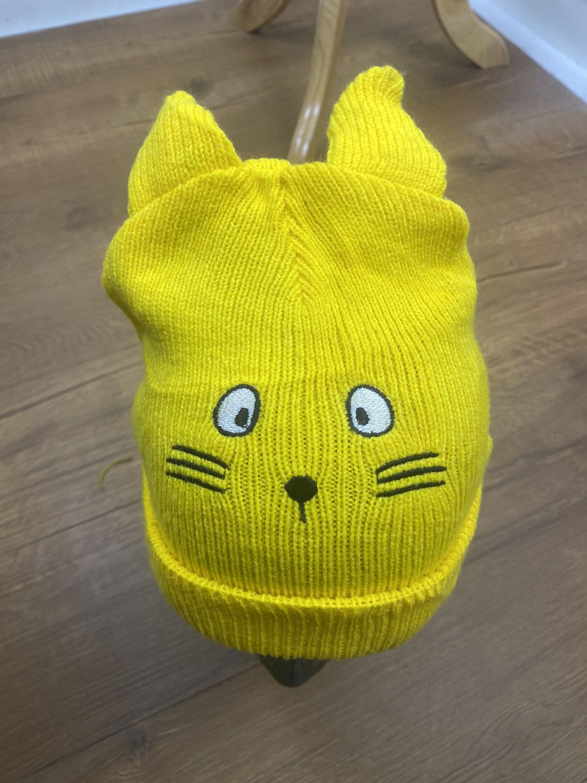 Japanese Brand Yellow Cat Winter Beanie Inspired by CDG Josewong Size ONE SIZE - 2 Thumbnail