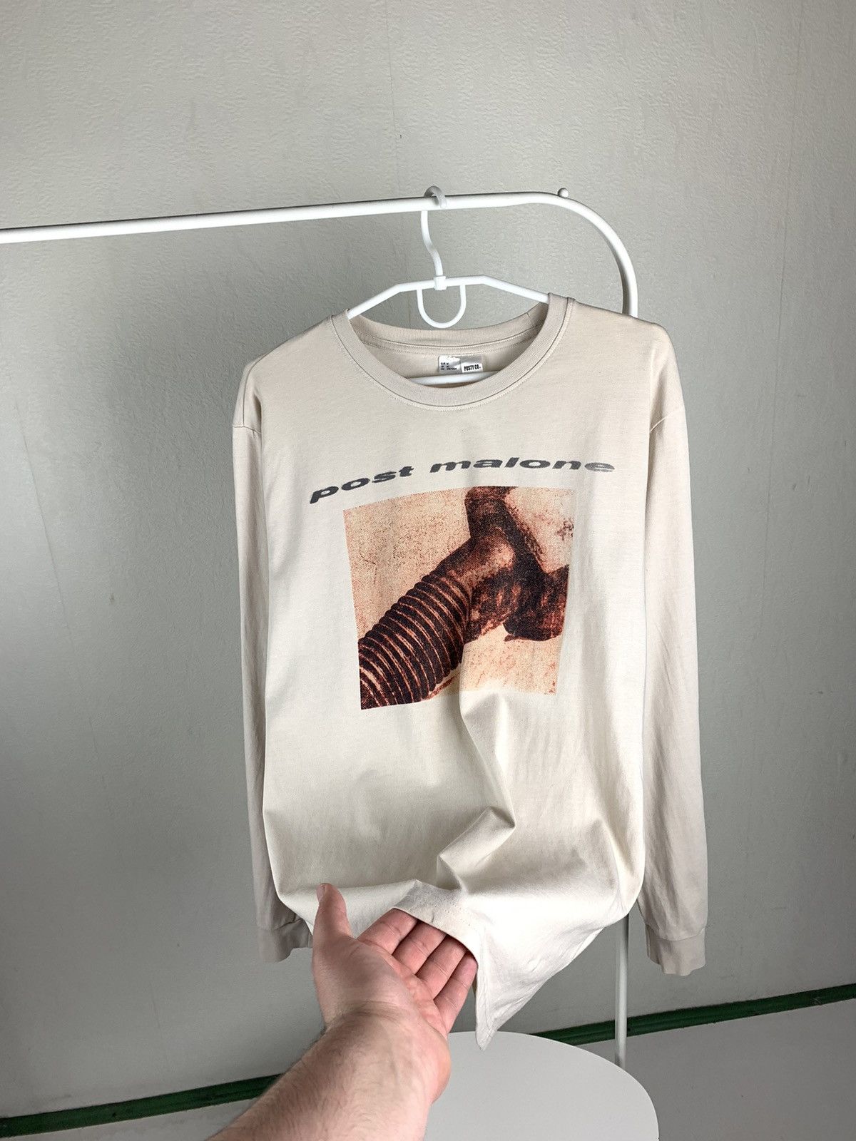 H&M Post Malone T-Shirt Posty Co Long Sleeve Tee Rap Tee Band Size US M / EU 48-50 / 2 - 2 Thumbnail
