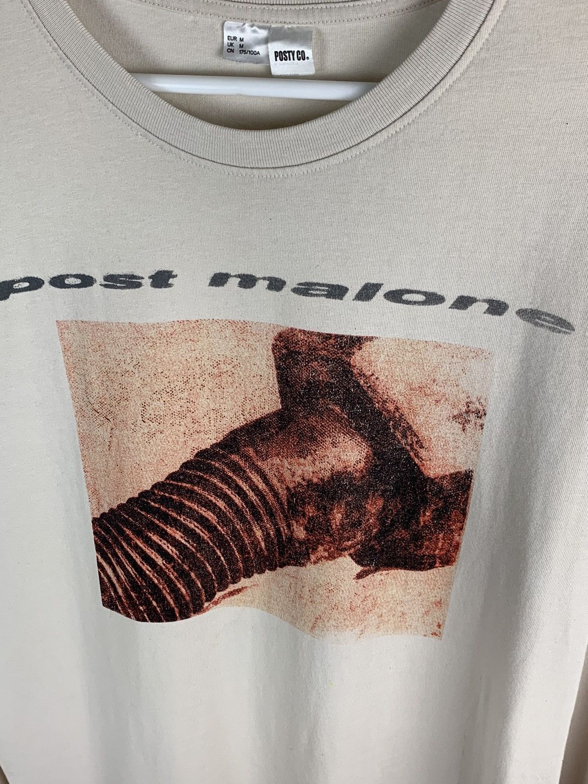 H&M Post Malone T-Shirt Posty Co Long Sleeve Tee Rap Tee Band Size US M / EU 48-50 / 2 - 5 Thumbnail