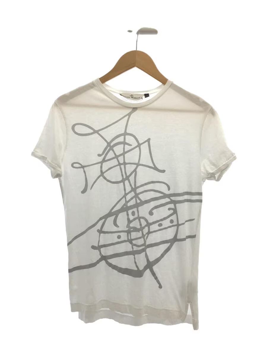 image of Vivienne Westwood Orb Sketch Tee in White, Men's (Size Medium)