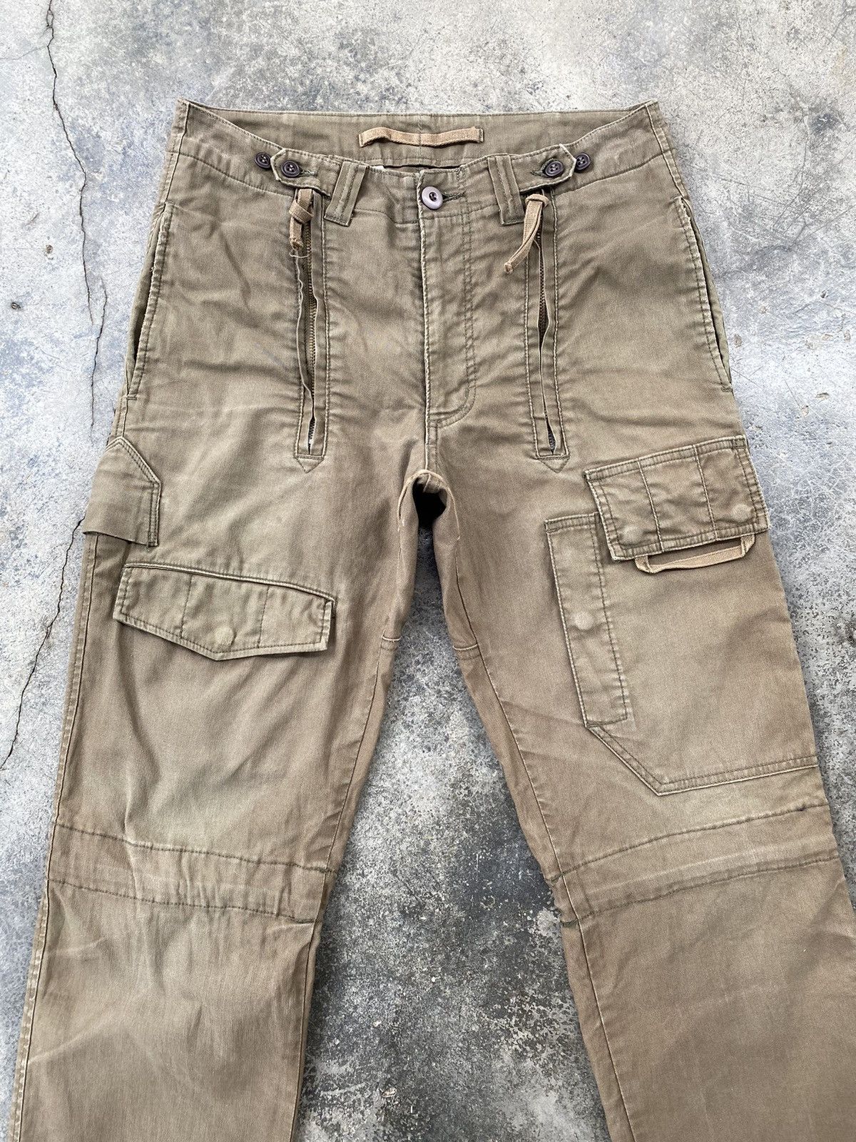 Japanese Brand Vintage Ply For Me Works Multi Pocket Distressed Pants Size US 31 - 3 Thumbnail