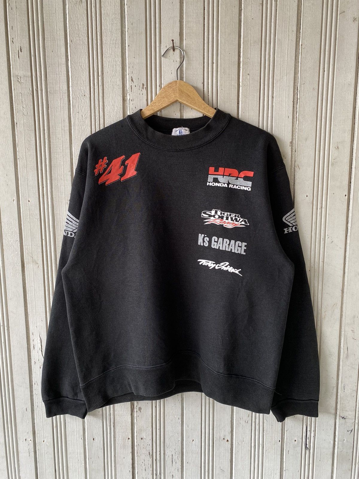 Honda Vintage 90s Honda Racing 41 Sweatshirt Size US M / EU 48-50 / 2 - 1 Thumbnail