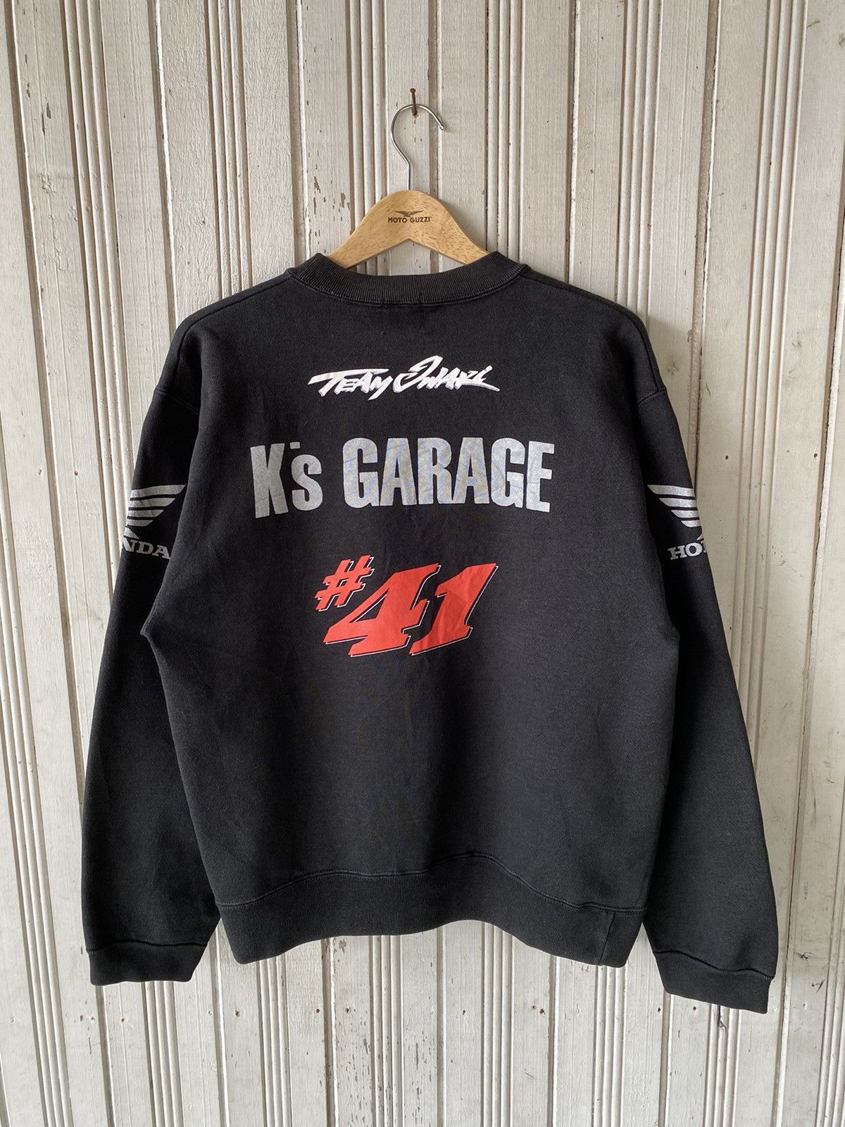 Honda Vintage 90s Honda Racing 41 Sweatshirt Size US M / EU 48-50 / 2 - 2 Thumbnail