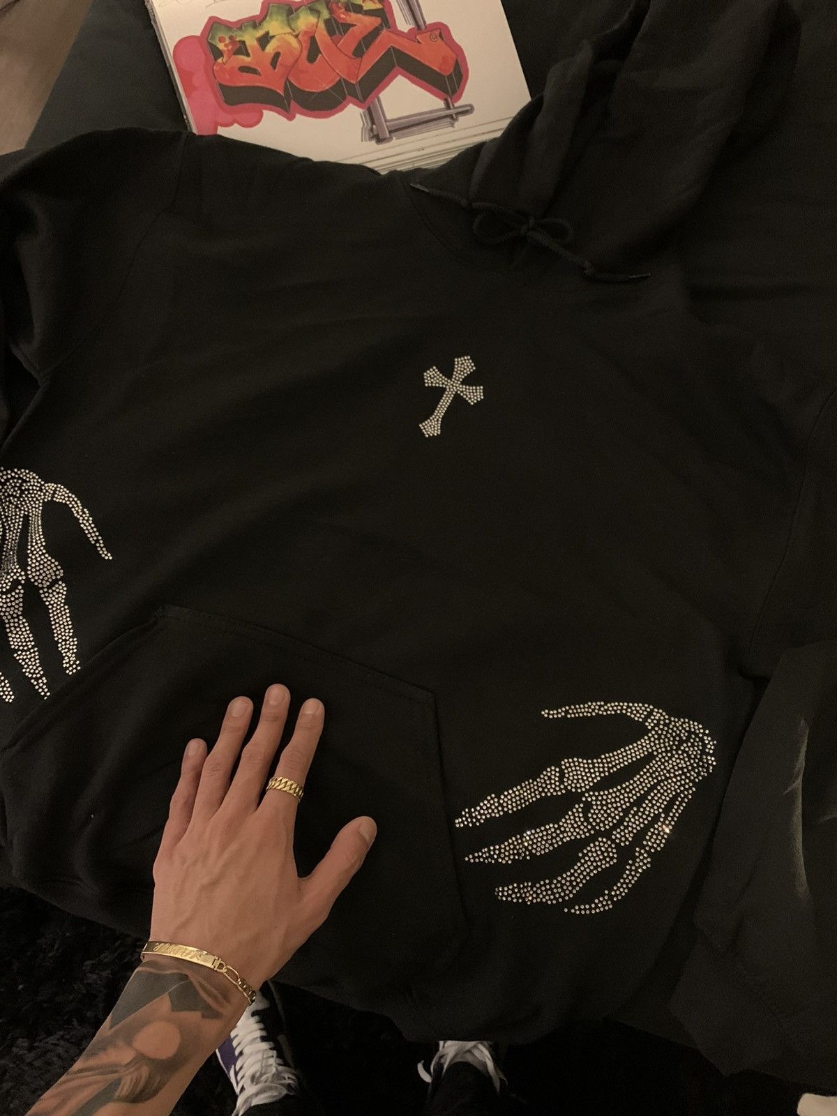 Other Rhinestones Skeleton Vintage Hoodie Size US XL / EU 56 / 4 - 1 Thumbnail