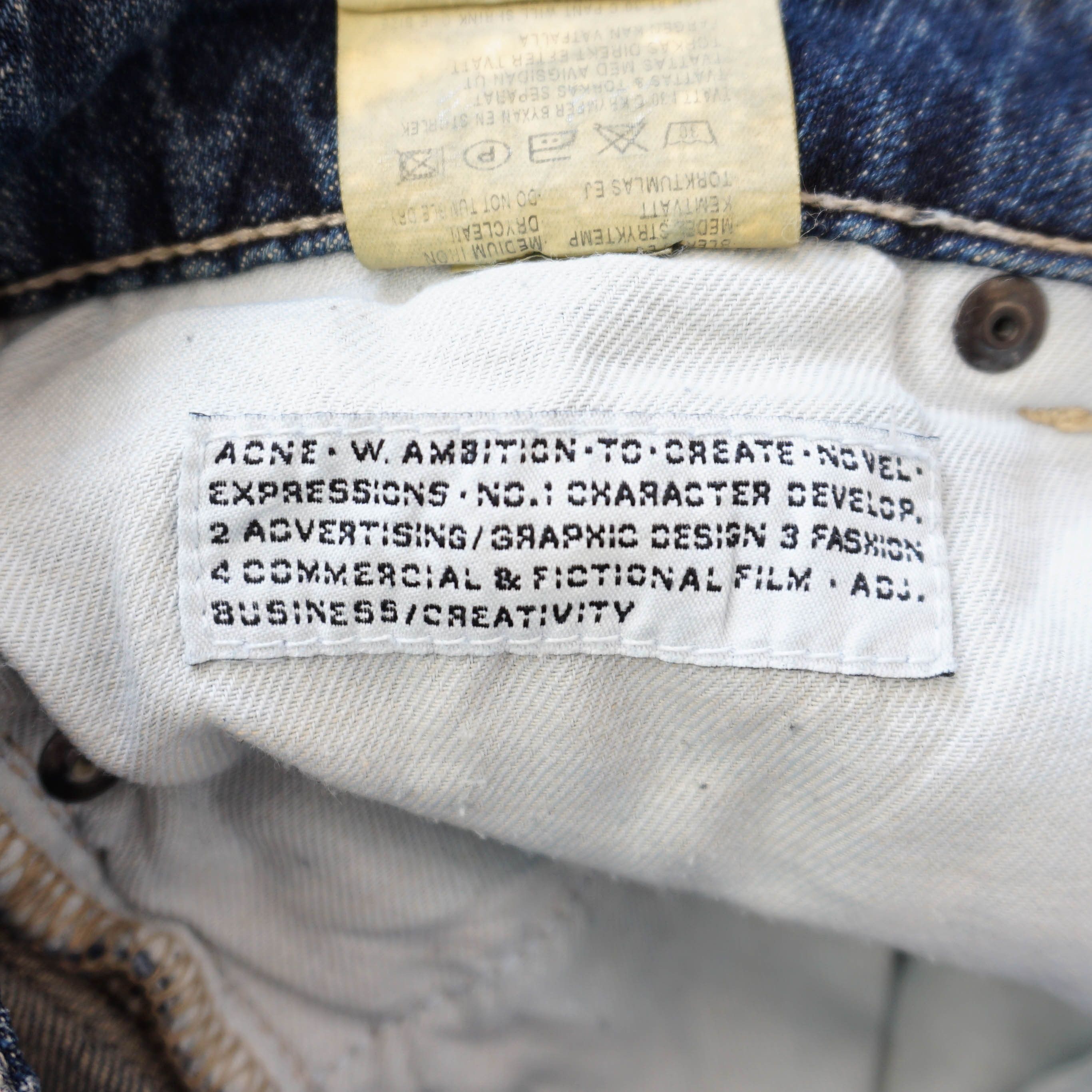 Acne Studios HEX Blur Archive Jeans Size 27" / US 4 / IT 40 - 5 Thumbnail