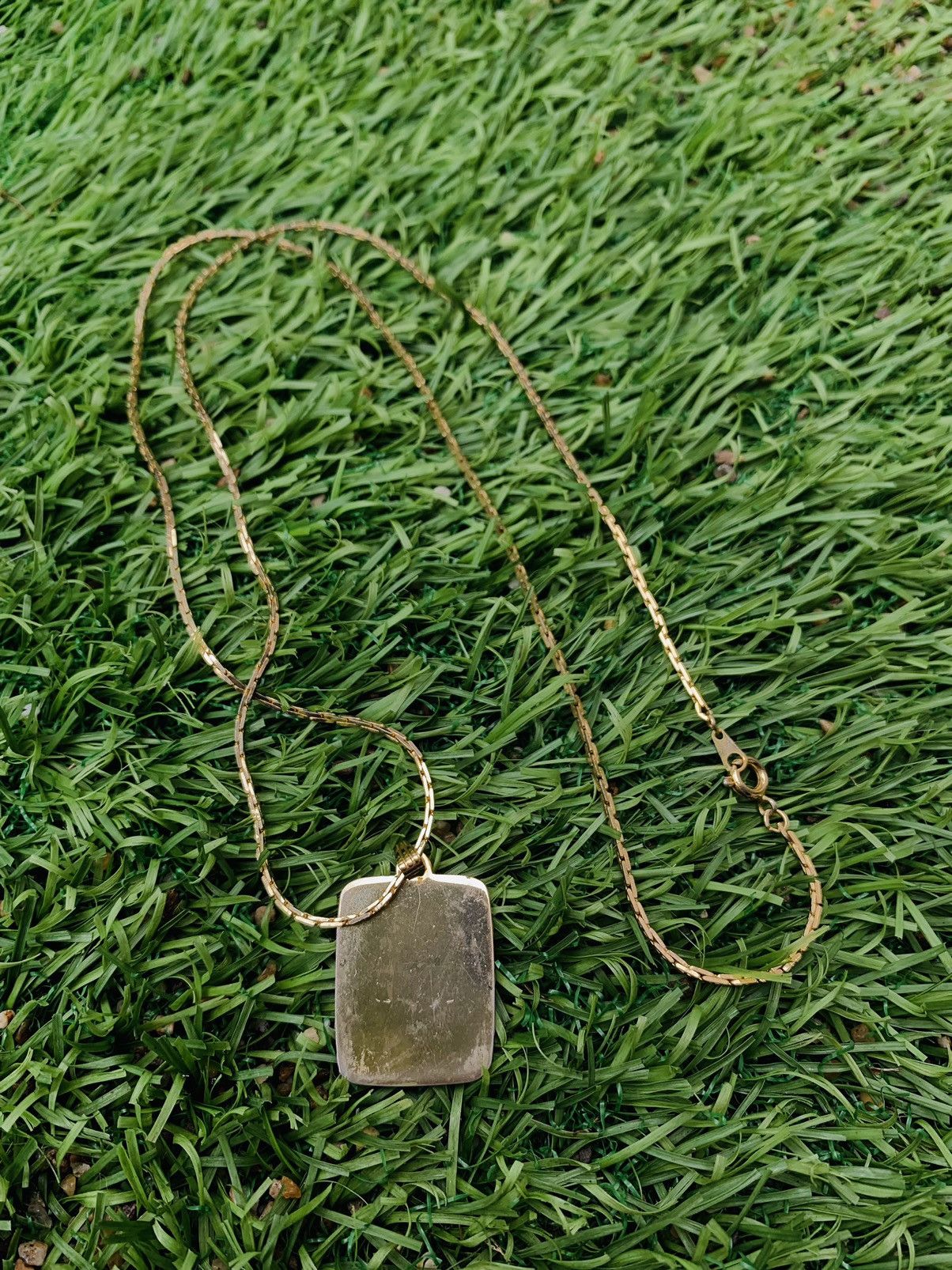 Yves Saint Laurent YSL GOLD TONE ENAMEL CHAIN NECKLACE Size ONE SIZE - 2 Thumbnail