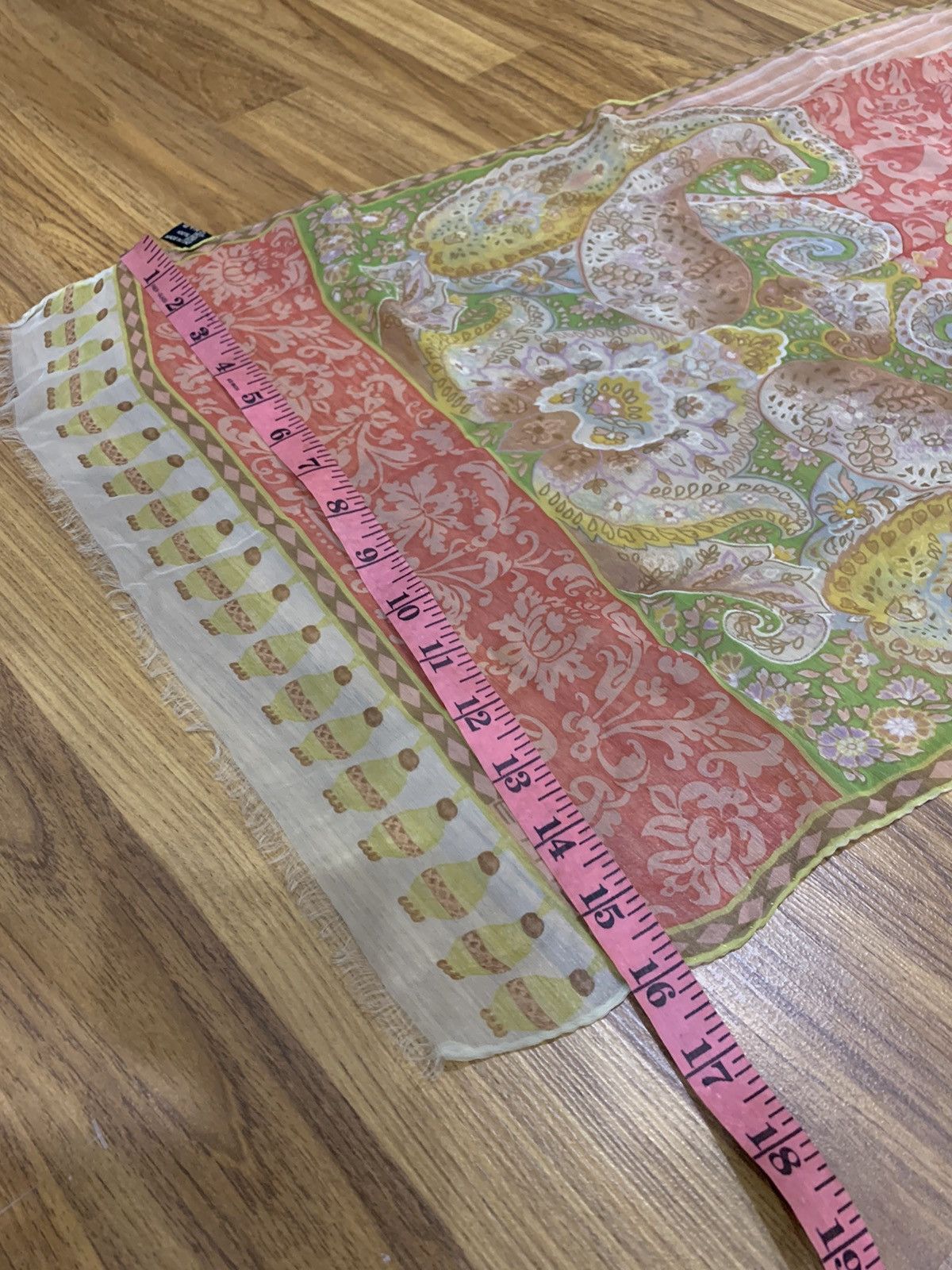 Etro VINTAGE ETRO YELLOW SILK HEAD SCARF Size ONE SIZE - 8 Thumbnail