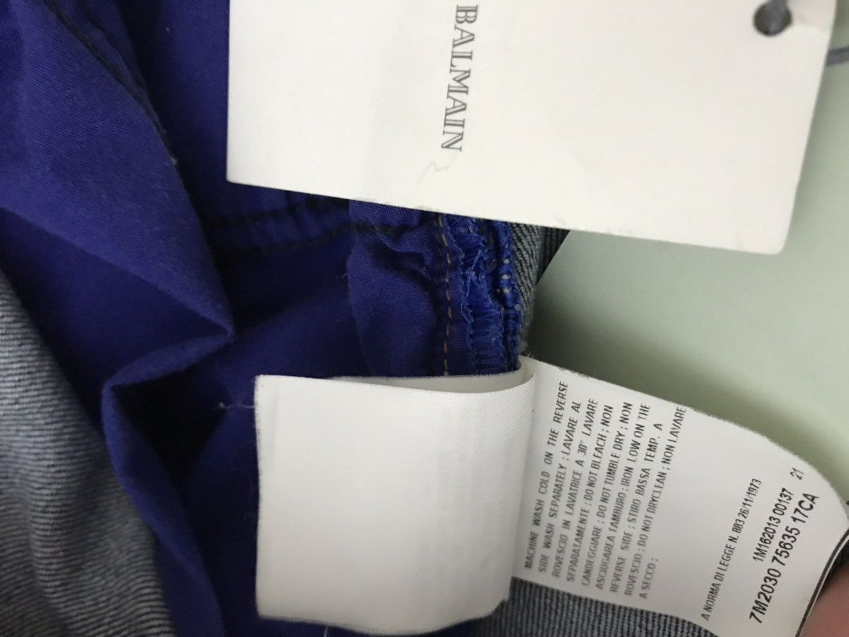 Balmain × Pierre Balmain BALMAIN Pret-a-Porte Destroyed Jeans Size US 34 / EU 50 - 8 Thumbnail