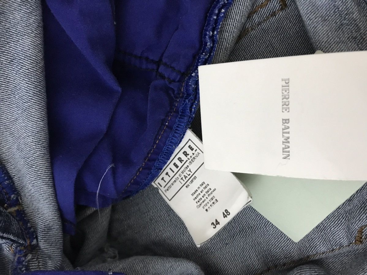 Balmain × Pierre Balmain BALMAIN deconstructed Blue Jeans Size US 34 / EU 50 - 6 Thumbnail