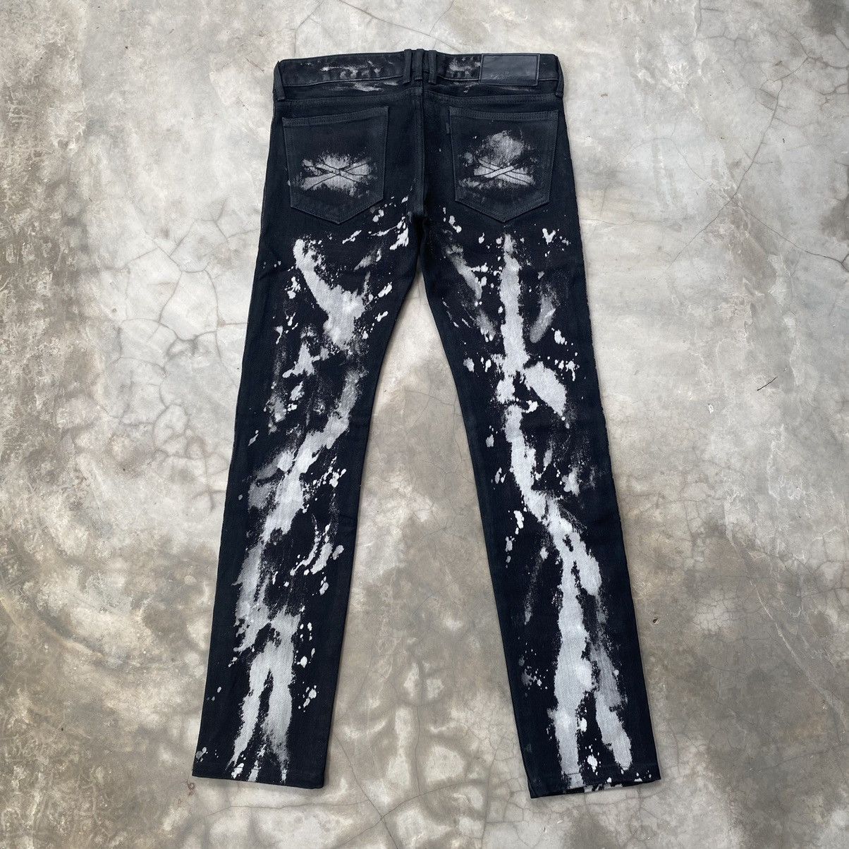 Reon jeans bleach design inspired mastermind japan jeans