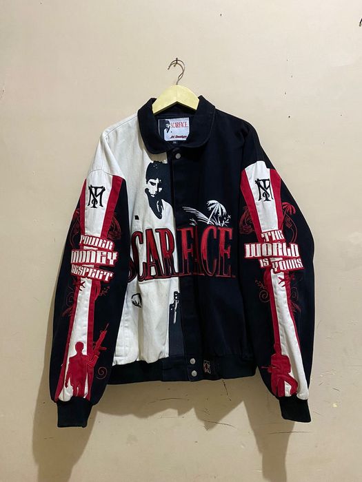 Vintage VINTAGE RARE 90s SCARFACE BY JEFF HAMILTON BOMBER JACKET