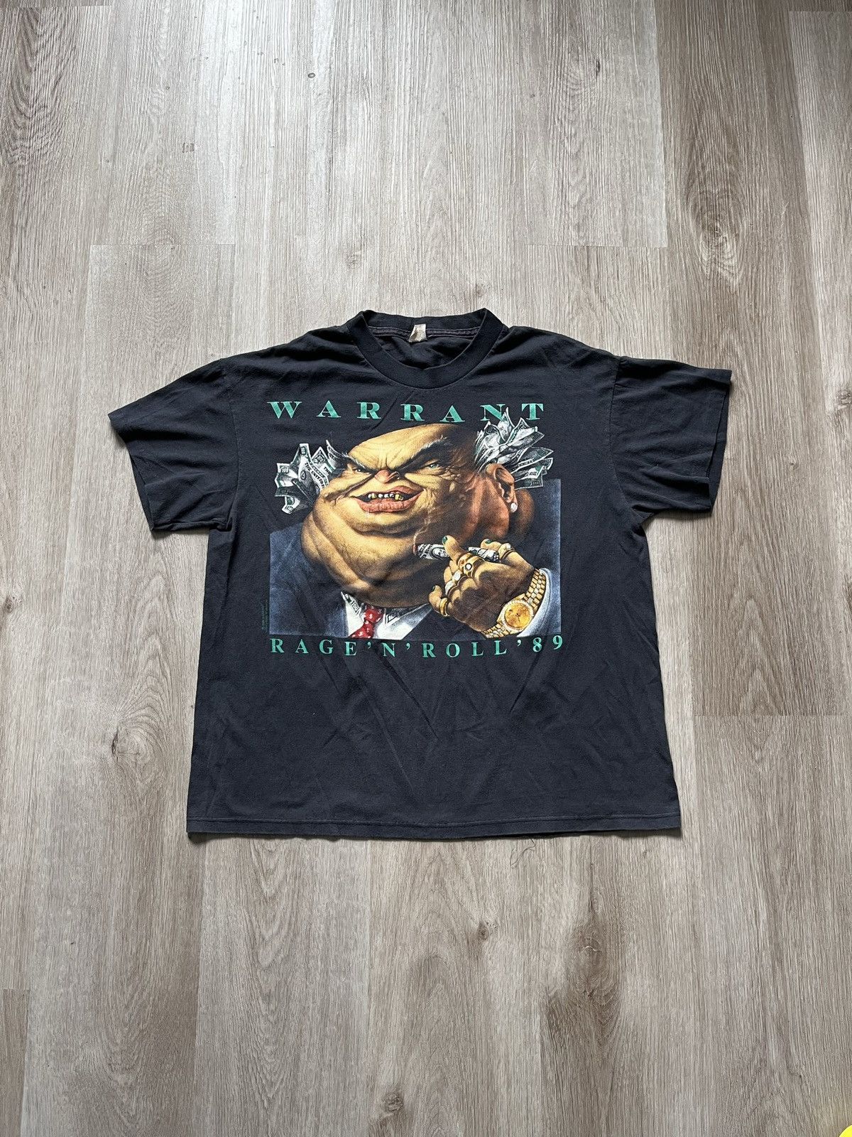 Vintage Vintage 1989 Warrant Rage N Roll Band Shirt Size US M / EU 48-50 / 2 - 1 Thumbnail