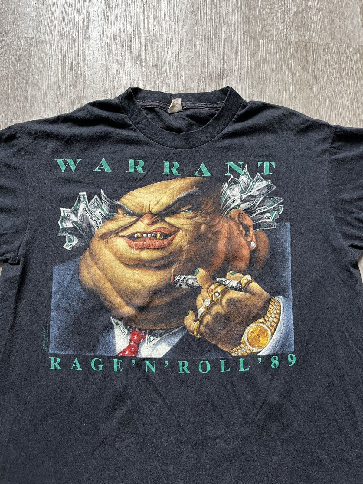 Vintage Vintage 1989 Warrant Rage N Roll Band Shirt Size US M / EU 48-50 / 2 - 6 Thumbnail