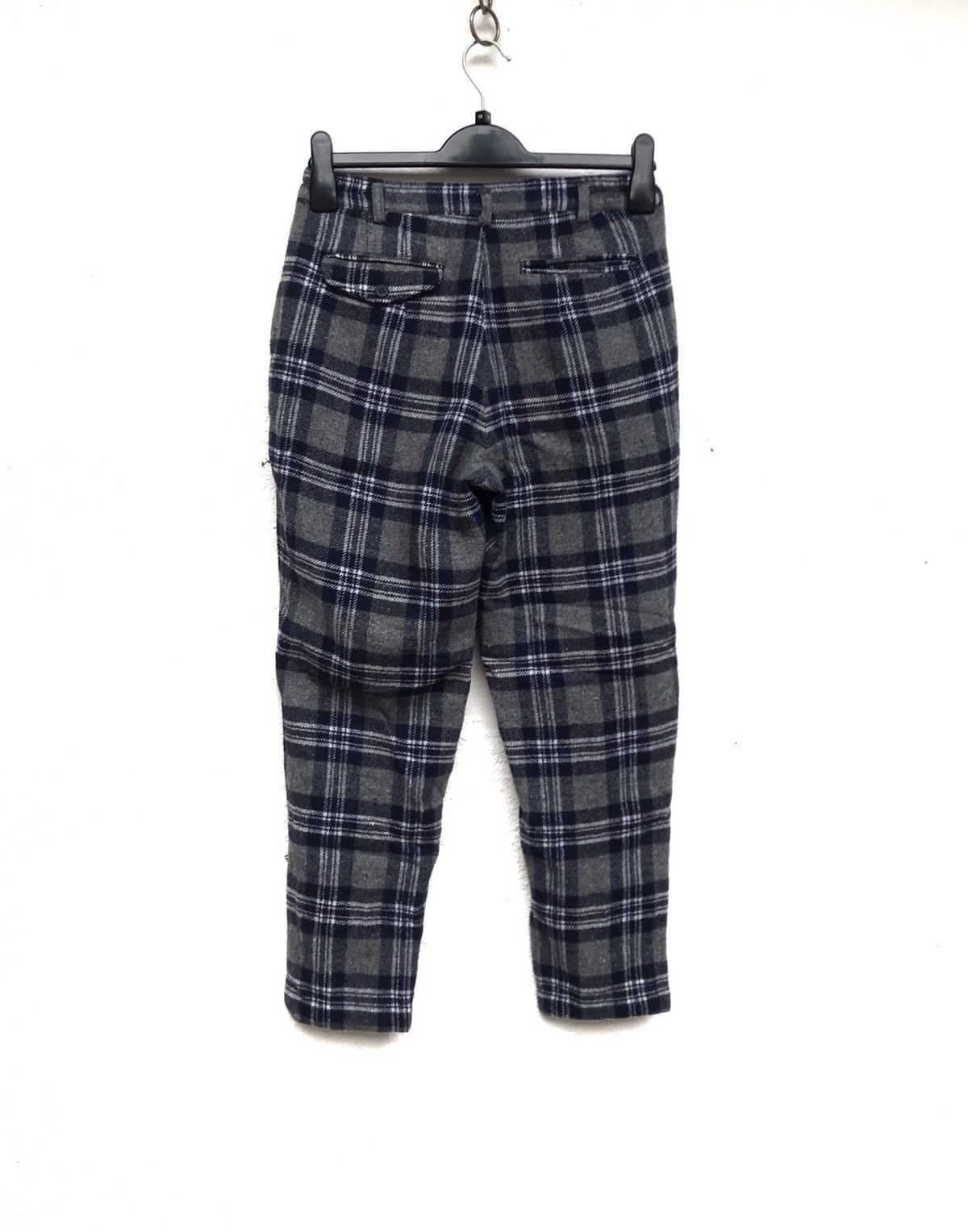 Japanese Brand 🔥Wool Blend Mark Check Casual Slack Pants Size US 26 / EU 42 - 2 Thumbnail