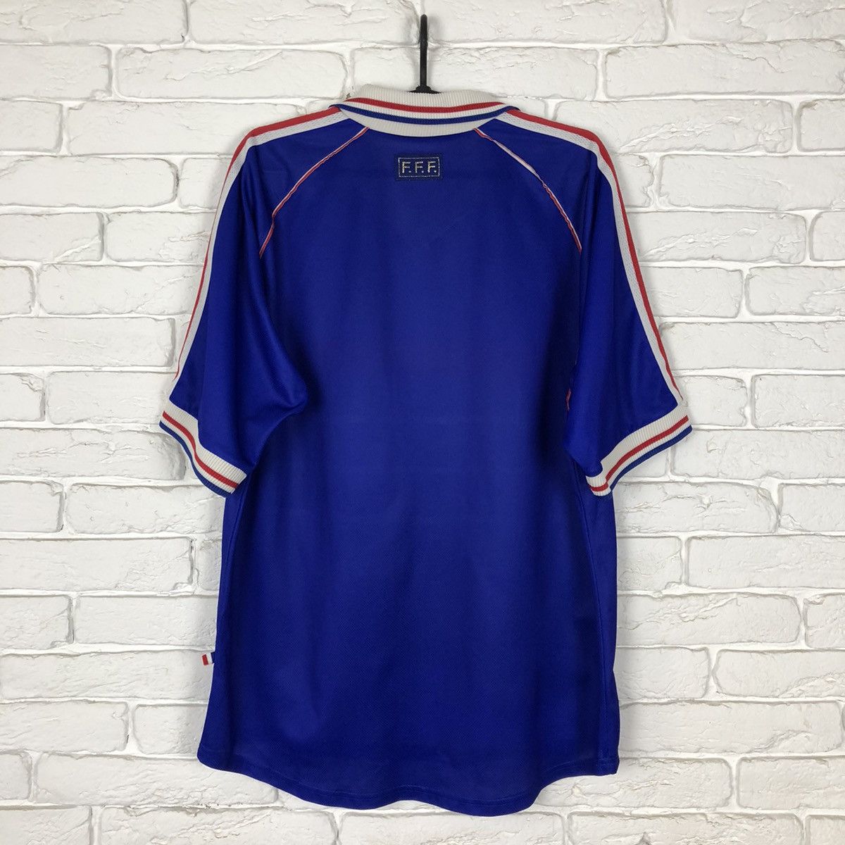 Adidas France national team 1998 1999 home jersey Size US L / EU 52-54 / 3 - 4 Thumbnail