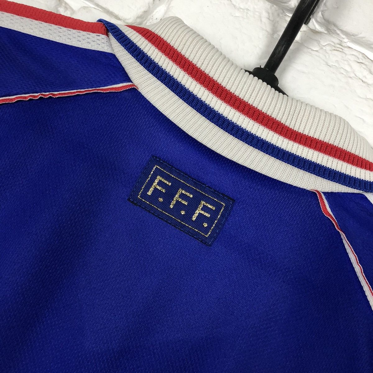 Adidas France national team 1998 1999 home jersey Size US L / EU 52-54 / 3 - 5 Thumbnail