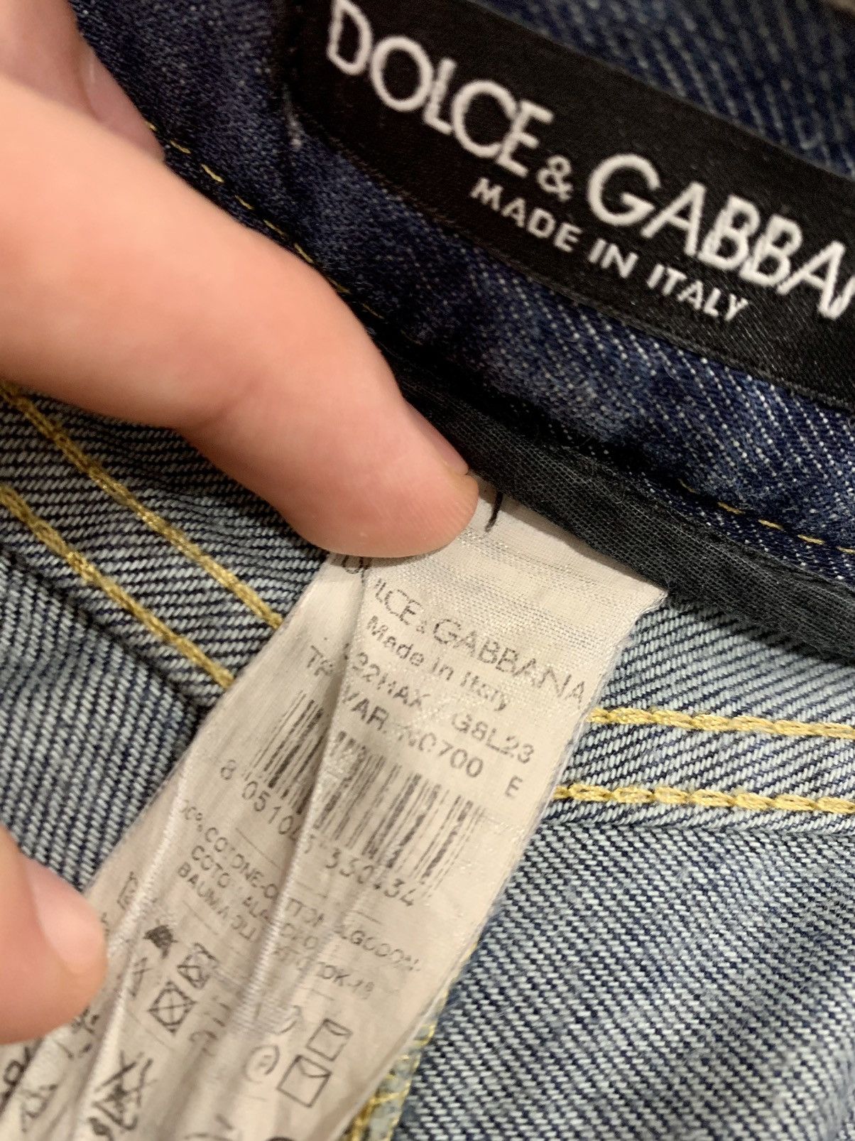 Dolce & Gabbana Dolce Gabbana vintage denim pants print bleach Size US 32 / EU 48 - 5 Thumbnail