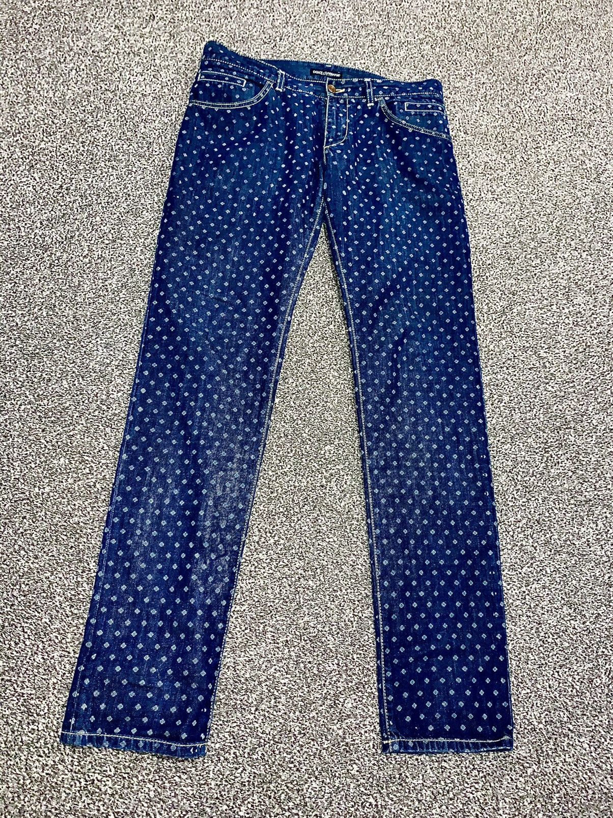 Dolce & Gabbana Dolce Gabbana vintage denim pants print bleach Size US 32 / EU 48 - 1 Thumbnail