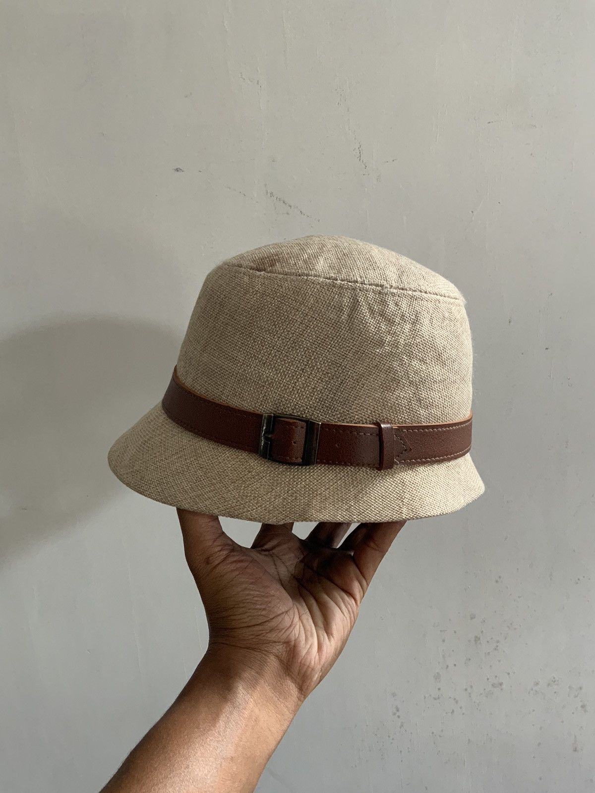 Japanese Brand Retro Belt Leather Bucket Hat Size ONE SIZE - 2 Thumbnail