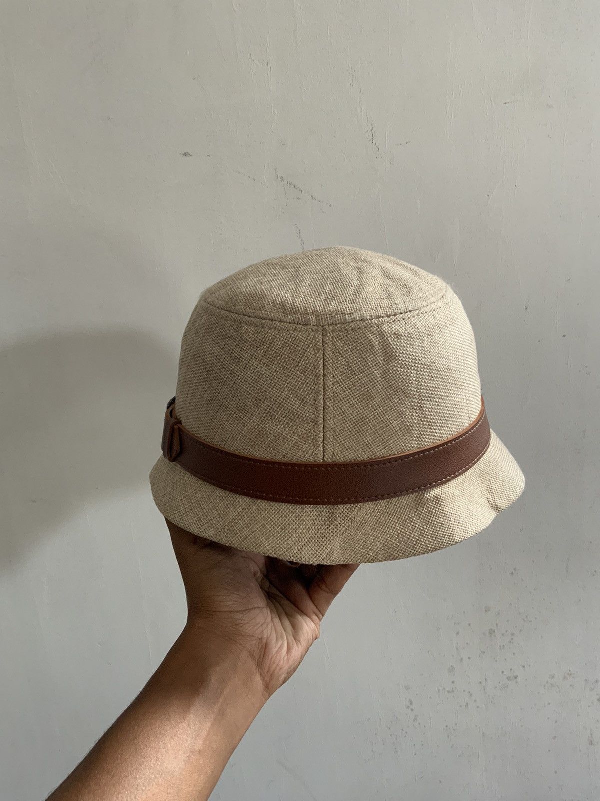 Japanese Brand Retro Belt Leather Bucket Hat Size ONE SIZE - 3 Thumbnail