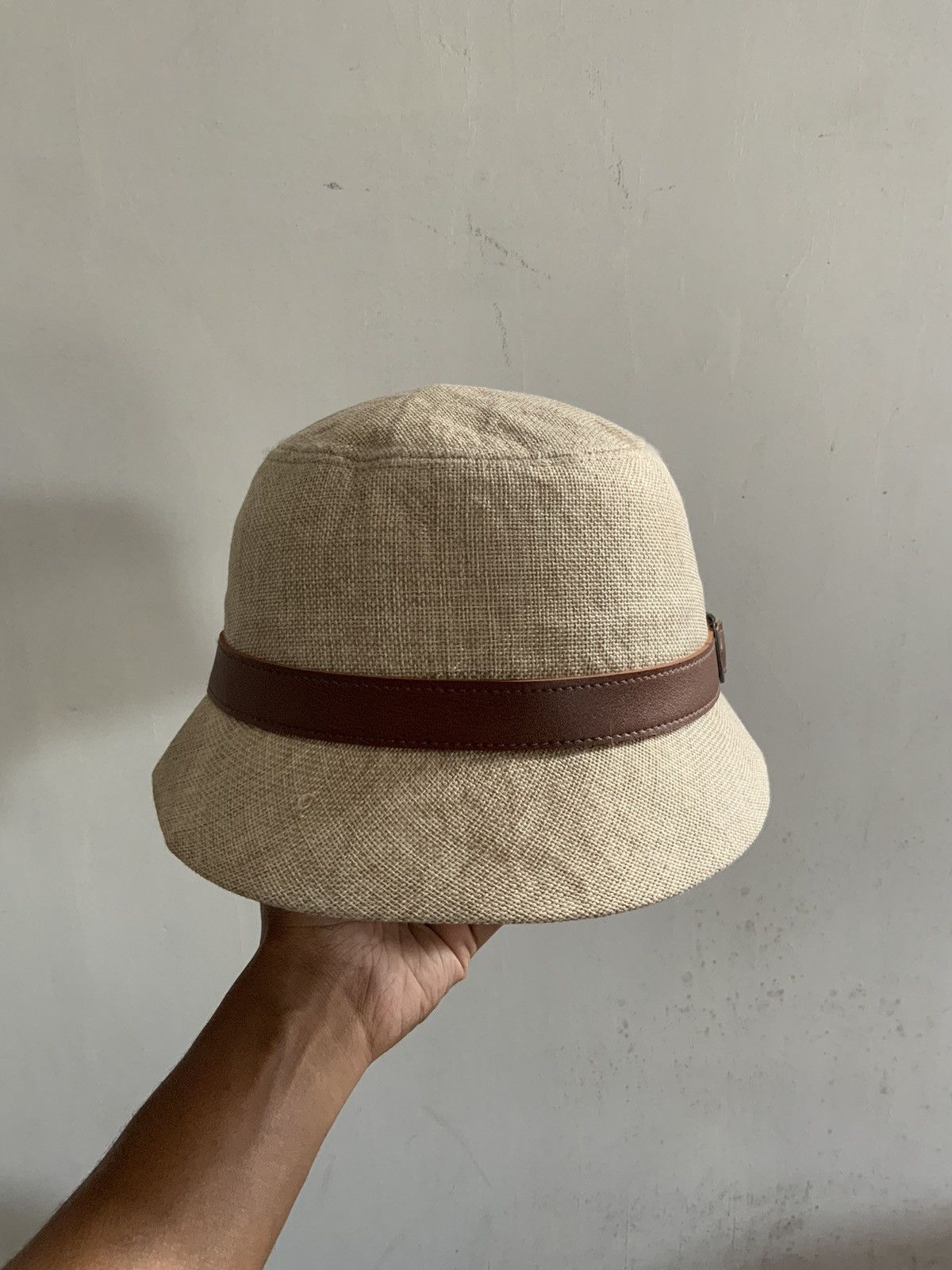 Japanese Brand Retro Belt Leather Bucket Hat Size ONE SIZE - 5 Thumbnail