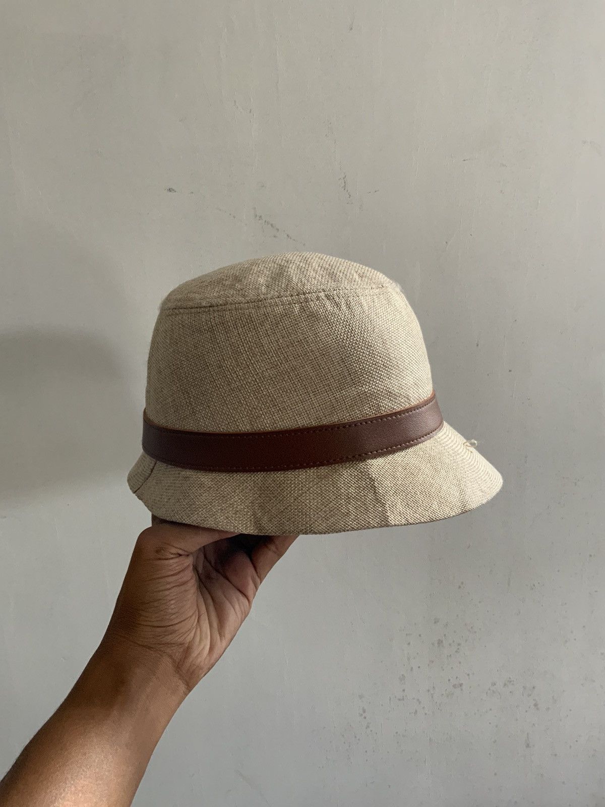 Japanese Brand Retro Belt Leather Bucket Hat Size ONE SIZE - 4 Thumbnail