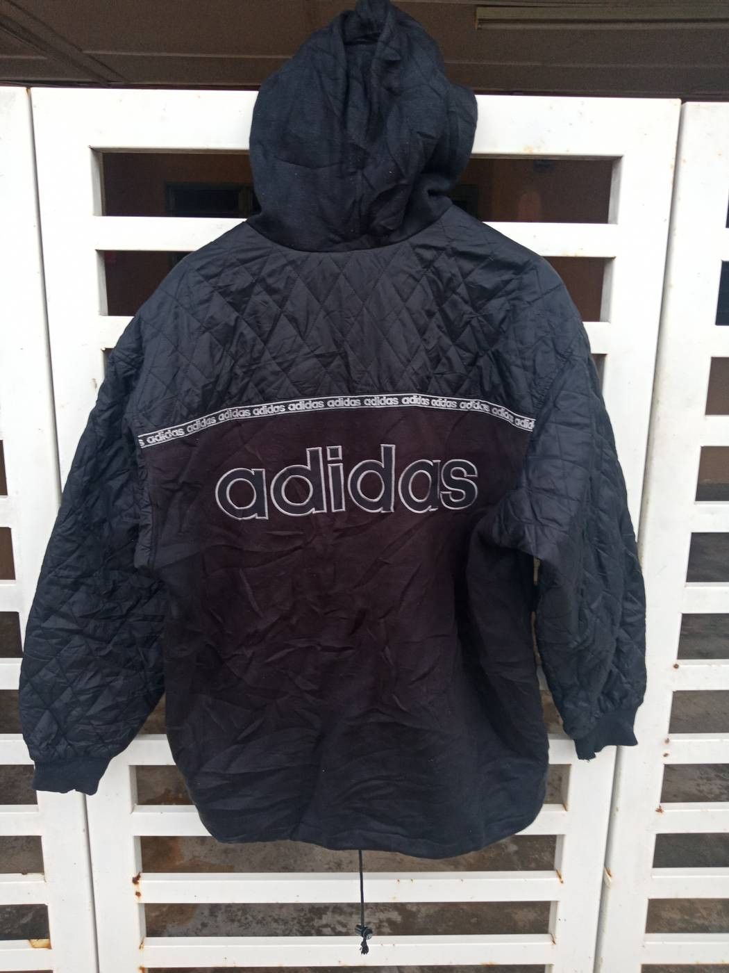 Adidas Adidas Trefoil Spell Out Big Logo Jacket Size US L / EU 52-54 / 3 - 2 Thumbnail
